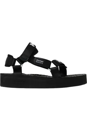 Palm Angels Sko, Herre, Sort, 44 EU, Sorte Platform Sandaler til Mænd