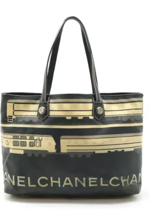 CHANEL Pre-owned, Dame, Flerfarvet, ONE SIZE, Tyl, Pre-owned Canvas totes