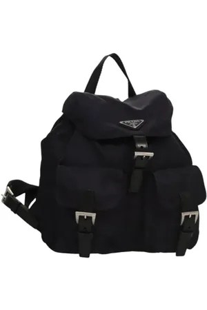 Prada Pre-owned, Dame, Sort, ONE SIZE, Nylon, Pre-owned nylon rygsaekke