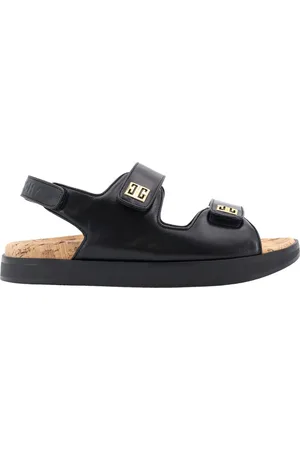 Givenchy Sko, Dame, Sort, 38 EU, Læder, Sorte Sandaler med Justerbare Stropper