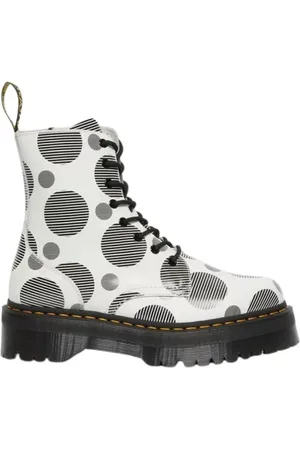 Dr. Martens Sko, Dame, Flerfarvet, 38 EU, Læder, Polka Dot Smooth Jadon Støvler