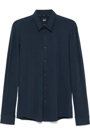 HUGO BOSS Skjorte, Herre, Blå, 2XL, Stræk skjorte 