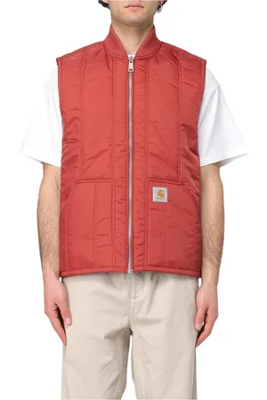 Carhartt Jakke, Herre, Rød, S, Uld, Quiltet vest til mænd