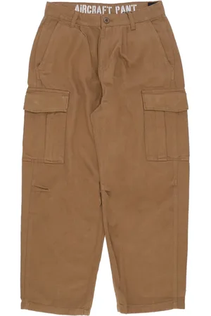 Alpha Industries Bukser, Herre, Grøn, W32, Bomuld, Khaki Cargo Bukser med Lommer
