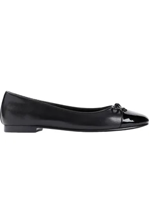 Tory Burch Sko, Dame, Sort, 36 EU, Læder, Klassiske Sorte Læder Ballerina Flats