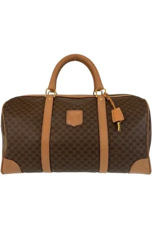 Céline Pre-owned, unisex, Brun, ONE SIZE, Tyl, Pre-owned Canvas rejsetasker