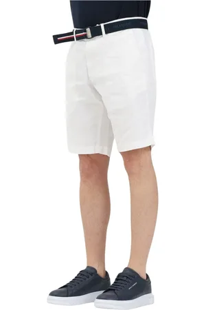 Tommy Hilfiger Shorts, Herre, Hvid, W38, Bomuld, Hvide afslappede shorts forår sommer
