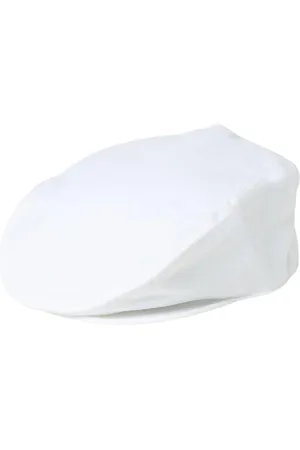 Dolce & Gabbana Tilbehør, Herre, Hvid, 58 CM, Bomuld, Hvid Newsboy Cap Bomuld Hat