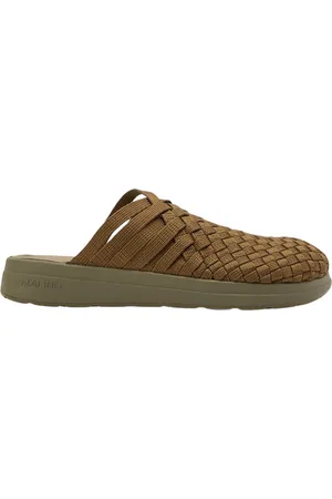 Malibu Sandals Sko, Herre, Grøn, 44 EU, Håndvævet Slip-On Sko med Fletmønster