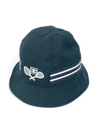CHANEL Pre-owned, Dame, Sort, ONE SIZE, Bomuld, Pre-owned Bomuld hatte