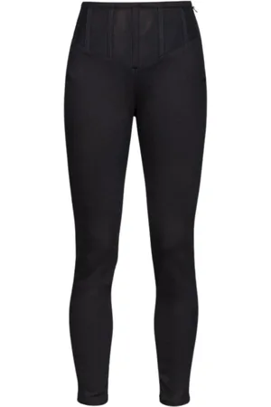Pinko Bukser, Dame, Sort, 2XS, Bomuld, Sorte Skinny Jeggings med høj talje