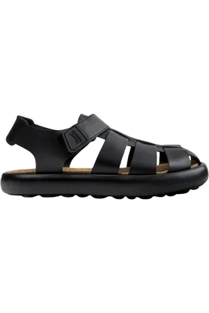 Camper Sko, Herre, Sort, 42 EU, Læder, Sort Læder Afslappede Sandaler