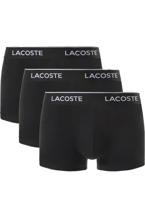 Lacoste Undertøj, Herre, Sort, XL, Bomuld, 3-Pak Stræk Bomuld Boxershorts