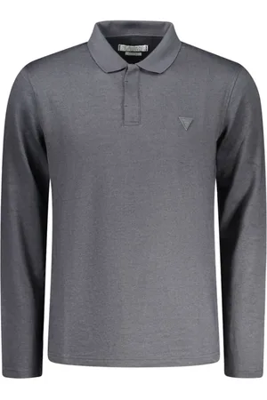 Guess Top, Herre, Grå, M, Bomuld, Sort Bomuld Herre Polo Skjorte
