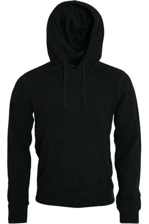 Dolce & Gabbana Strik, Herre, Grøn, 2XL, Cashmere, Mørk Grå Cashmere Hættetrøje Pullover Sweater