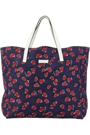 Gucci Pre-owned, Dame, Blå, ONE SIZE, Tyl, Pre-owned Canvas gucci-tasker