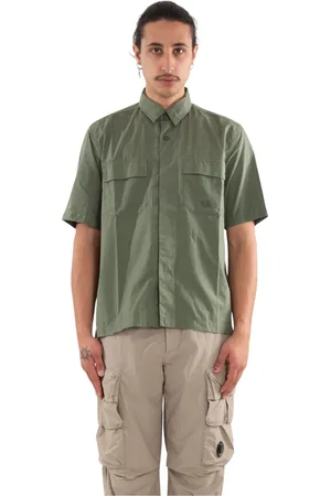 C.P. Company Skjorte, Herre, Grøn, M, Ripstop Boxy Short Sleeve Shirt