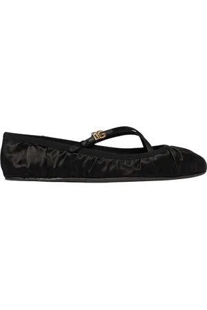 Dolce & Gabbana Sko, Dame, Sort, 39 EU, Rubin Ballet Flats