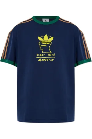 adidas Top, unisex, Blå, S, Bomuld, adidas x Brain Dead