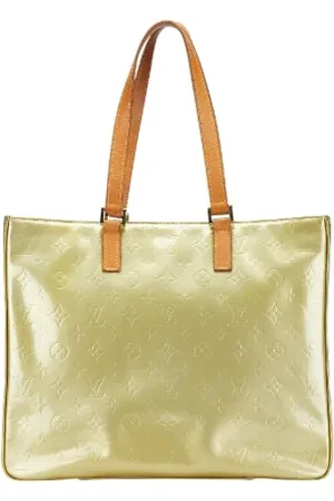 LOUIS VUITTON Pre-owned, Dame, Grøn, ONE SIZE, Tyl, Pre-owned Laeder totes