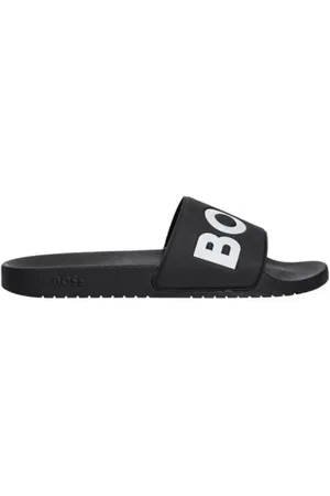 HUGO BOSS Sko, Herre, Sort, 43 EU, Band Flip Flops Kollektion Forår/Sommer