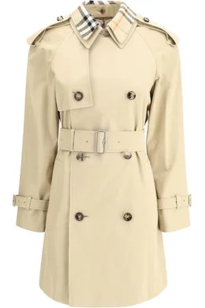 Burberry Frakke, Dame, , XS, Bomuld, Dobbelt-Breasted Bomuld Trenchcoat