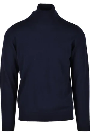 KANGRA CASHMERE Strik, Herre, Blå, 3XL, Uld, Uldstrik Trøje