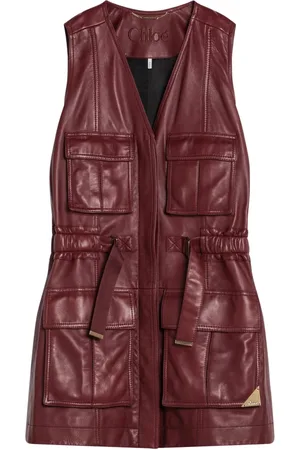 Chloé Jakke, Dame, Brun, S, Uld, Stilfuld Puffer Vest Jakke