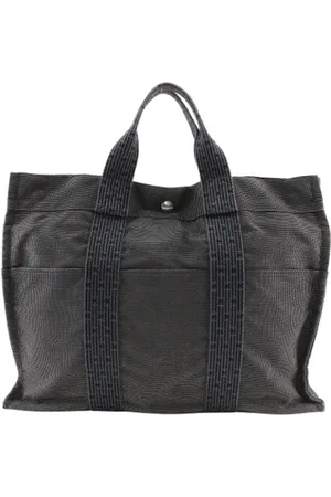 Hermès Pre-owned, Dame, Grå, ONE SIZE, Nylon, Pre-owned canvas håndtasker