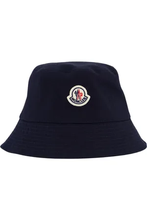 Moncler Tilbehør, Herre, Blå, M, Blå Bucket Hat til Mænd