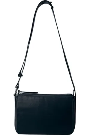 DRIES VAN NOTEN Taske, Herre, Sort, ONE SIZE, Uld, Stilfuld læder crossbody taske