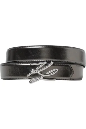 Karl Lagerfeld Tilbehør, Dame, Sort, 95 CM, Uld, Signatur Bælte