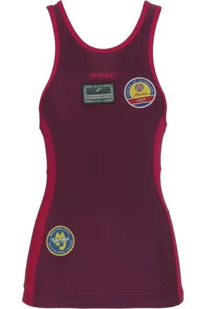 MARTINE ROSE Top, Herre, Rød, M, Rød Bourgogne Svømmevest