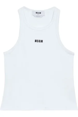 Msgm Top, Dame, Hvid, XS, Uld, Stilfuld Top til Kvinder