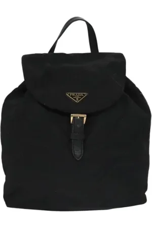 Prada Pre-owned, Dame, Sort, ONE SIZE, Nylon, Pre-owned nylon rygsaekke