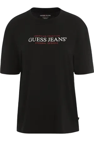 Guess Top, Dame, Sort, S, Bomuld, Amerikansk Tradition Oversize Tee Bomuld