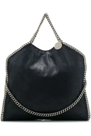 Stella McCartney Taske, Dame, Blå, ONE SIZE, Uld, Marineblå Kædelink Taske
