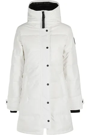 Canada Goose Frakke, Dame, Hvid, S, Bomuld, Parka Jakke til Koldt Vejr