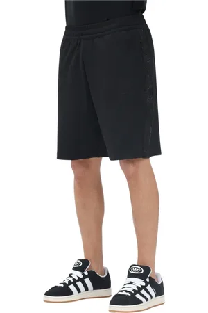 EA7 Shorts, Herre, Sort, XL, Sporty Sort Shorts Forår Sommer