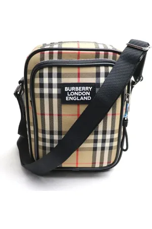 Burberry Pre-owned, Dame, Flerfarvet, ONE SIZE, Bomuld, Pre-owned Bomuld crossbody-tasker