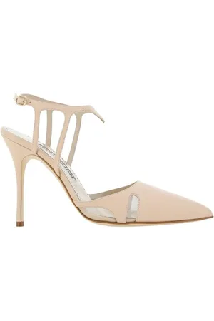 Manolo Blahnik Sko, Dame, , 36 EU, Læder, Stiletto Heel Pumps med Cut-Out Detaljer