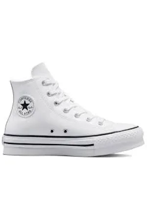 Converse Sko, Dame, Hvid, 39 EU, Læder, Børnenes Legeplads Opdatering High-Top Sneakers