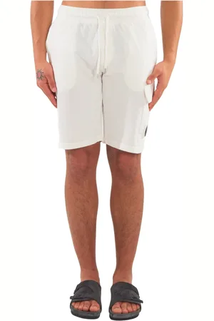 C.P. Company Shorts, Herre, Hvid, M, Fleece Cargo Shorts