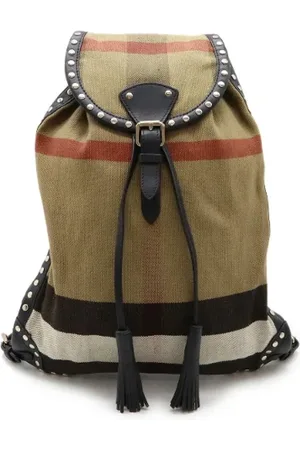 Burberry Pre-owned, Dame, , ONE SIZE, Tyl, Pre-owned Canvas rygsaekke