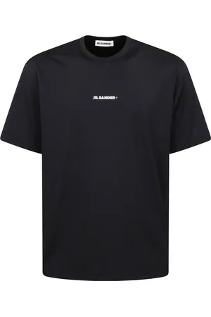 Jil Sander Top, Herre, Blå, L, Sort Crewneck T-shirt