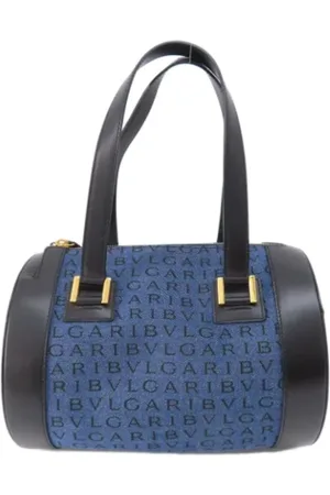 Bvlgari Pre-owned, Dame, Blå, ONE SIZE, Tyl, Pre-owned Stof hndtasker