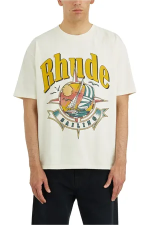 Rhude Top, Herre, Hvid, S, Port De T-Shirt