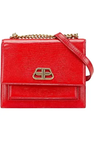 Balenciaga Pre-owned, Dame, Rød, ONE SIZE, Uld, Pre-owned Laeder crossbody-tasker