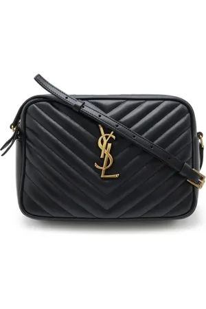 Saint Laurent Pre-owned, Dame, Sort, ONE SIZE, Uld, Pre-owned Laeder skuldertasker