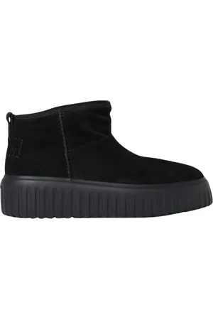 Hogan Sko, Dame, Sort, 37 EU, Suede, Suede Platform Ankelstøvler